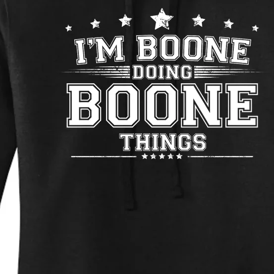 Im Boone Doing Boone Things Women's Pullover Hoodie