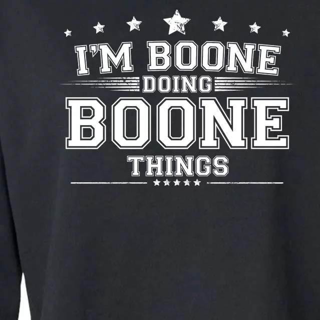 Im Boone Doing Boone Things Cropped Pullover Crew