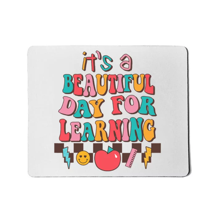 ItS Beautiful Day For Learning Retro Teacher Students Mousepad