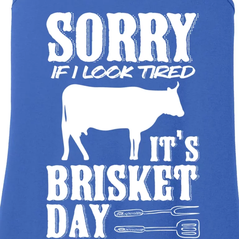 It's Brisket Day Grilling Barbecue Smoke Brisket Gift Ladies Essential Tank