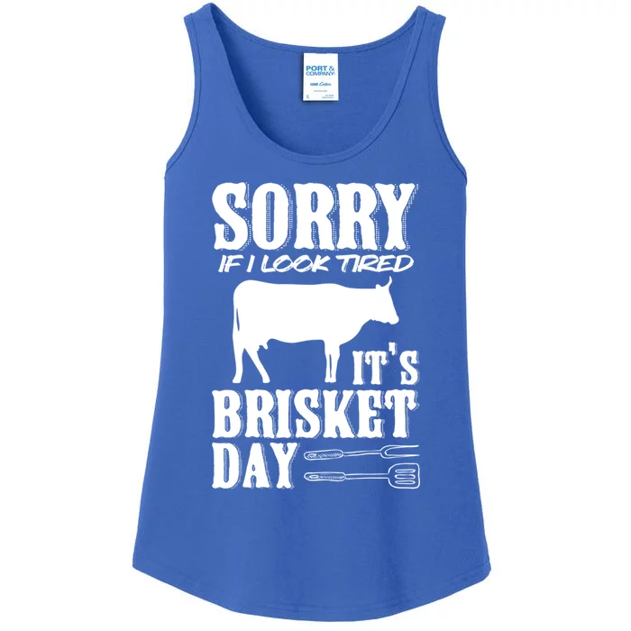 It's Brisket Day Grilling Barbecue Smoke Brisket Gift Ladies Essential Tank