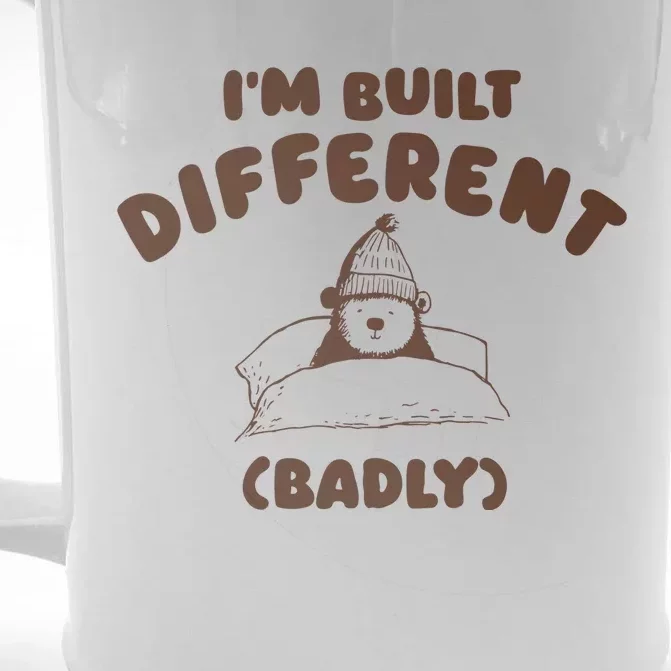 Im Built Differently Badly Front & Back Beer Stein