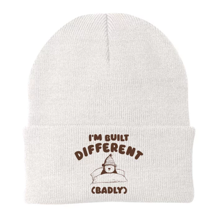 Im Built Differently Badly Knit Cap Winter Beanie