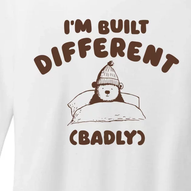 Im Built Differently Badly Womens CVC Long Sleeve Shirt