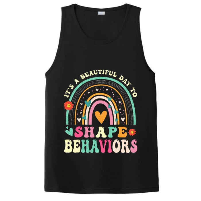 Its Beautiful Day To Shape Behaviors Aba Therapist Performance Tank