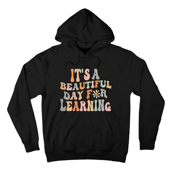 Its Beautiful Day For Learning Retro Teacher Students Women Hoodie