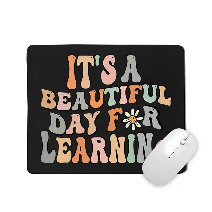 Its Beautiful Day For Learning Retro Teacher Students Women Mousepad