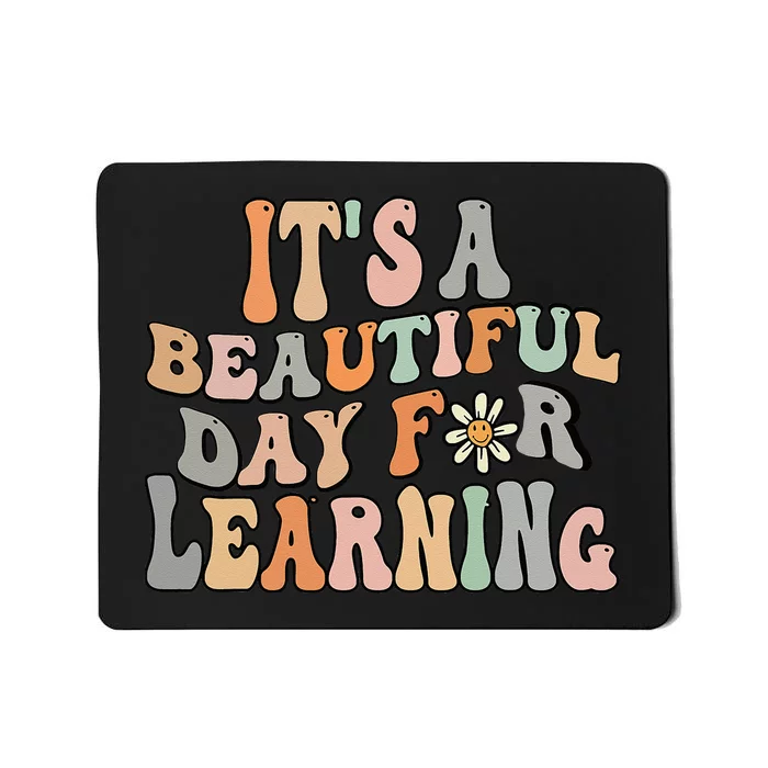 Its Beautiful Day For Learning Retro Teacher Students Women Mousepad