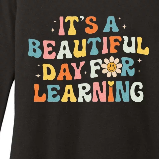 ItS Beautiful Day For Learning Retro Teacher Womens CVC Long Sleeve Shirt