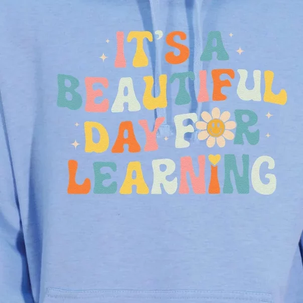 ItS Beautiful Day For Learning Retro Teacher Unisex Surf Hoodie