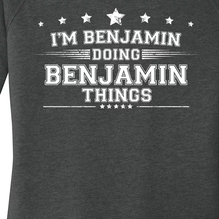 Im Benjamin Doing Benjamin Things Women's Perfect Tri Tunic Long Sleeve Shirt