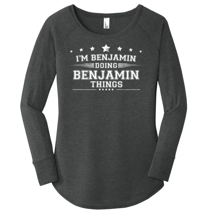 Im Benjamin Doing Benjamin Things Women's Perfect Tri Tunic Long Sleeve Shirt