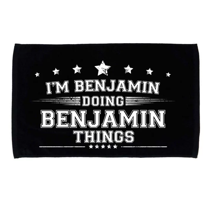 Im Benjamin Doing Benjamin Things Microfiber Hand Towel