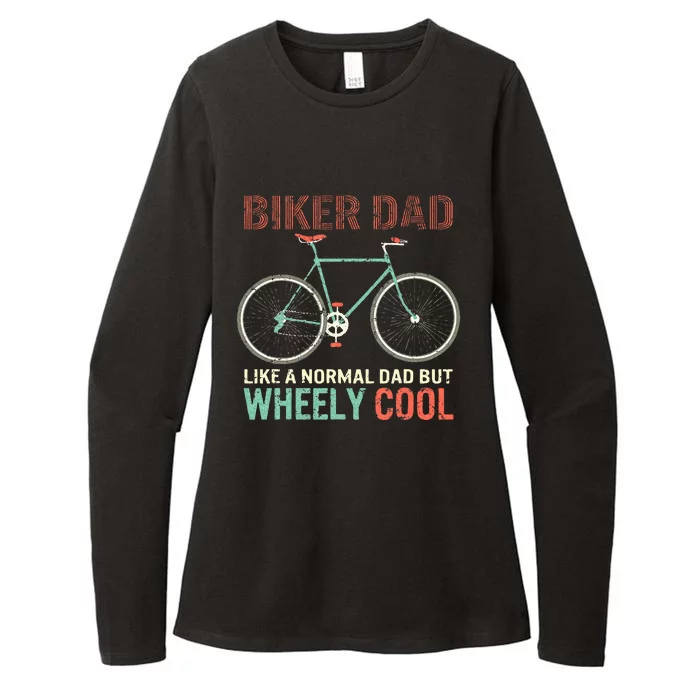 Im Biker Dad Fathers Day Wheely Cooler Bicycle Bike Cycling Womens CVC Long Sleeve Shirt