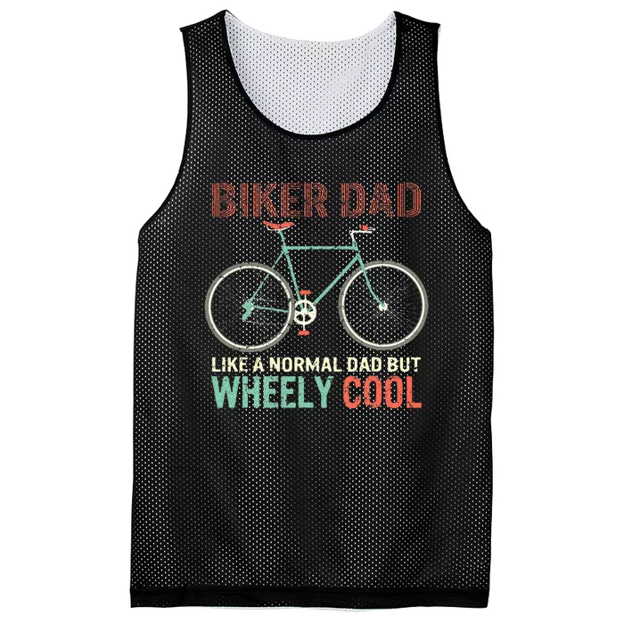 Im Biker Dad Fathers Day Wheely Cooler Bicycle Bike Cycling Mesh Reversible Basketball Jersey Tank