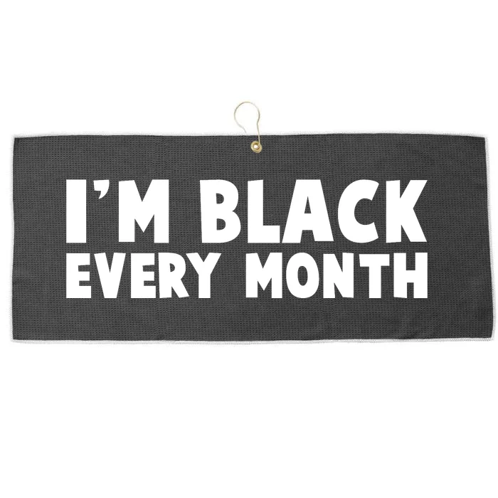 I'm Black Every Month Large Microfiber Waffle Golf Towel