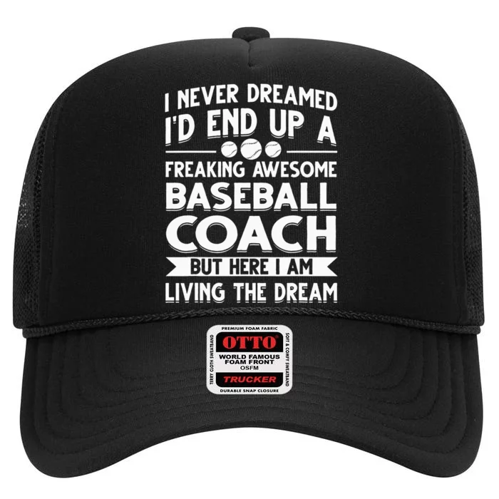 Ich bin ein verdammt tolle Baseball Trainer Sport High Crown Mesh Trucker Hat