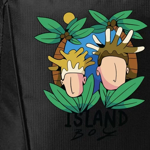 Island Boy Funny City Backpack