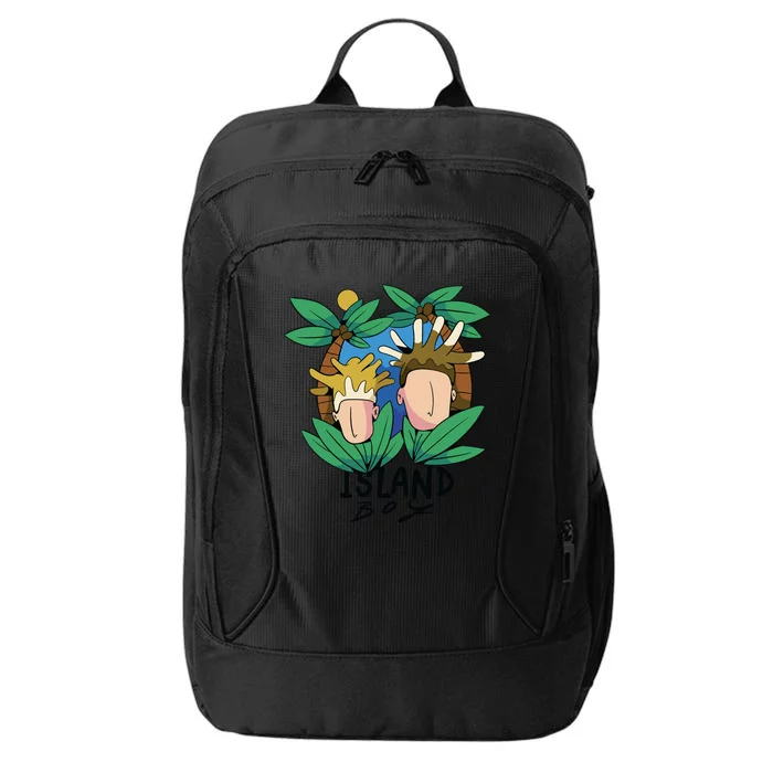 Island Boy Funny City Backpack