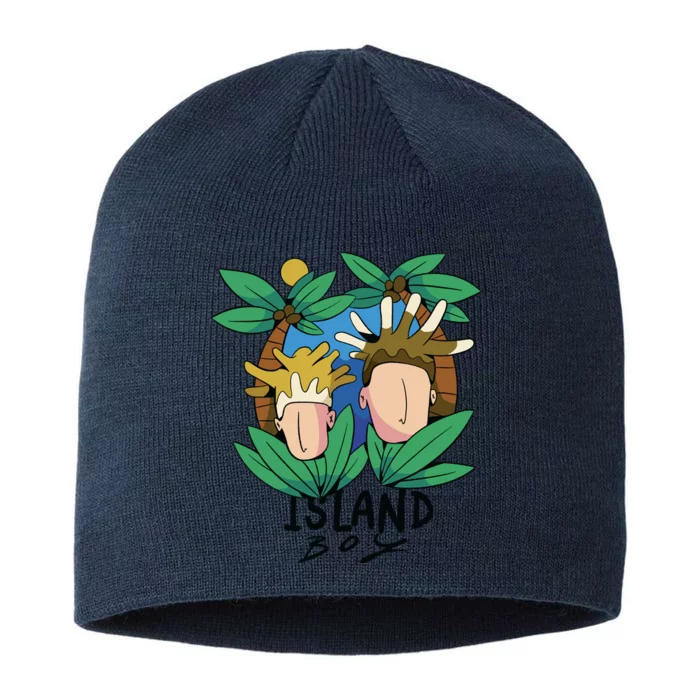 Island Boy Funny 8 1/2in Sustainable Knit Beanie