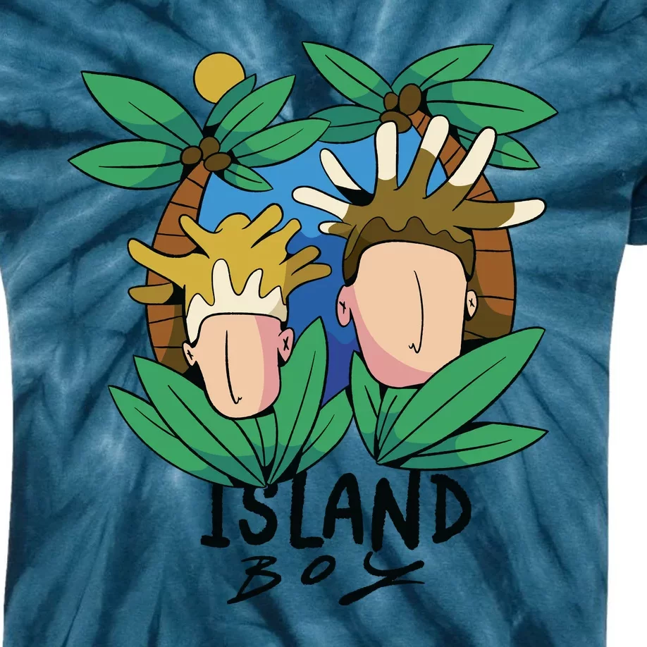 Island Boy Funny Kids Tie-Dye T-Shirt