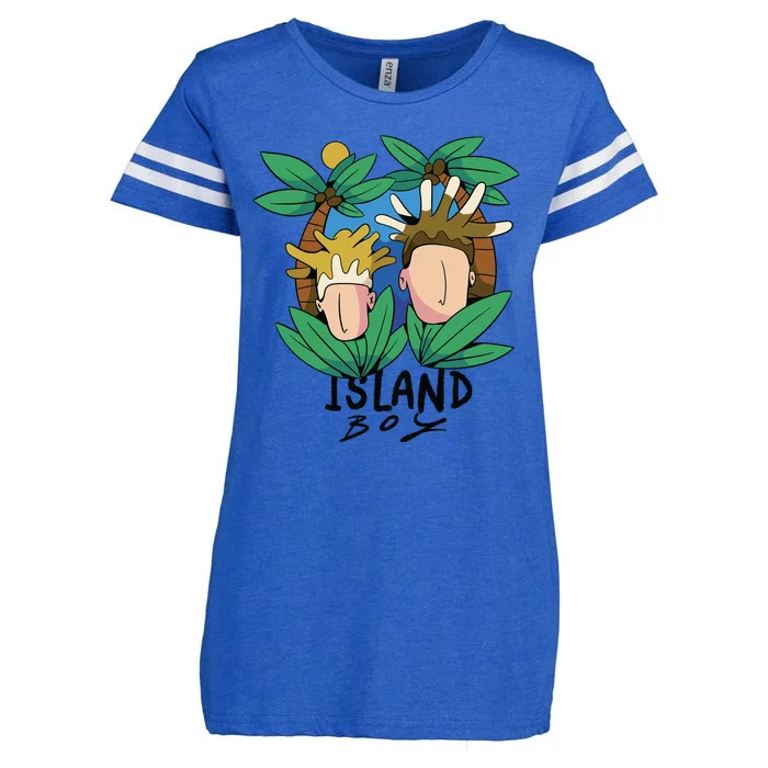 Island Boy Funny Enza Ladies Jersey Football T-Shirt