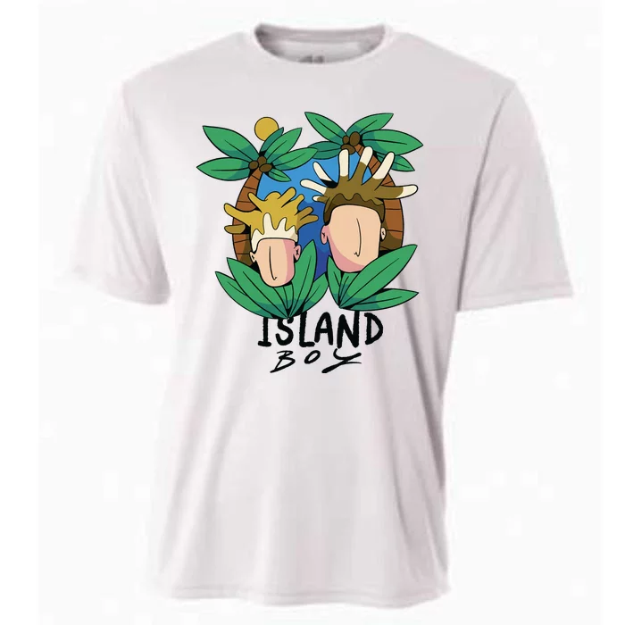 Island Boy Funny Cooling Performance Crew T-Shirt