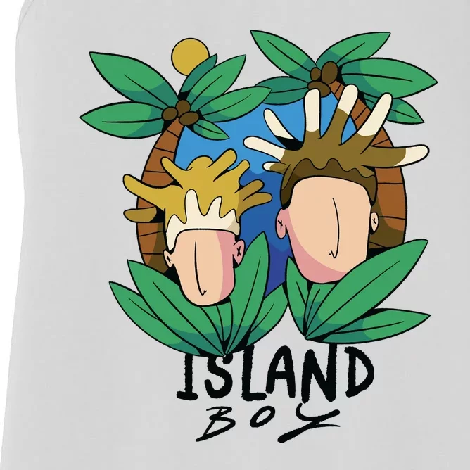 Island Boy Funny Women's Racerback Tank