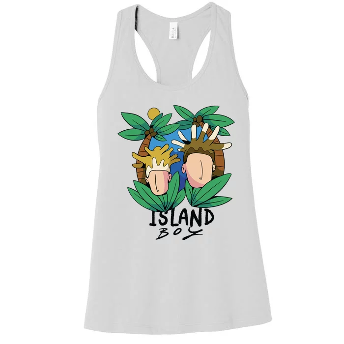 Island Boy Funny Women's Racerback Tank