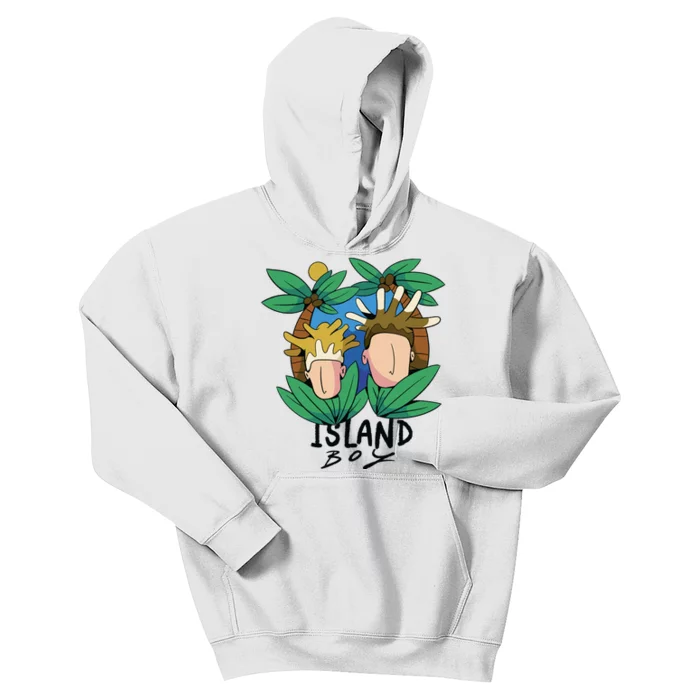 Island Boy Funny Kids Hoodie