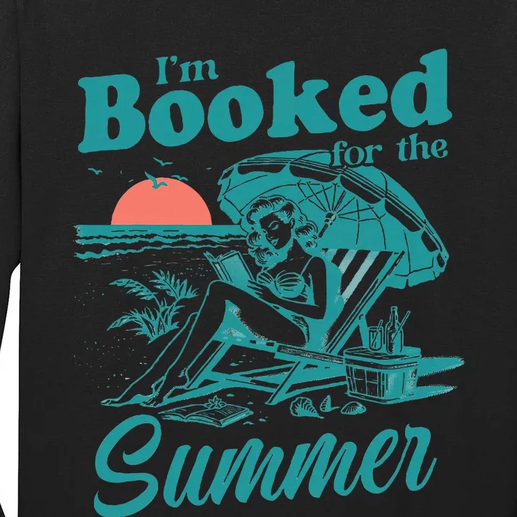 IM Booked For The Summer Book Girl Summer Coquette Tall Long Sleeve T-Shirt