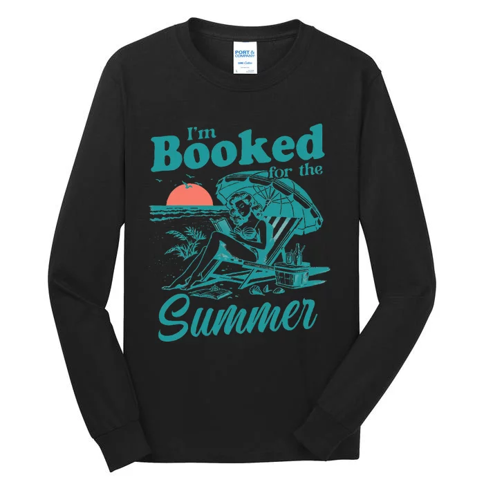 IM Booked For The Summer Book Girl Summer Coquette Tall Long Sleeve T-Shirt