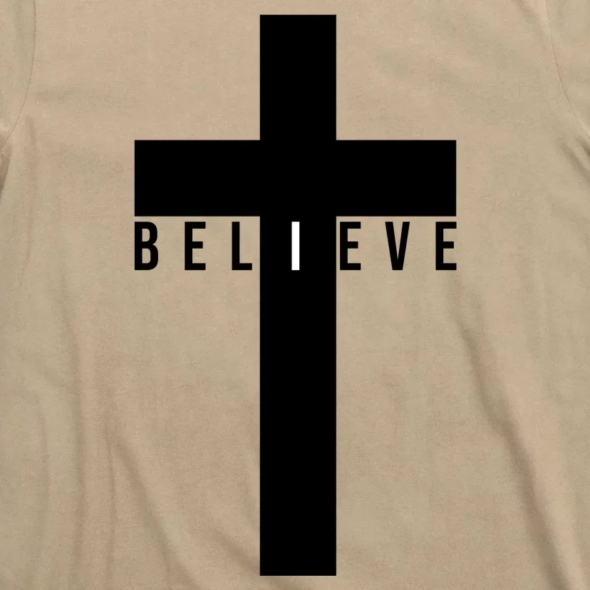 I Believe Faith Christian Cross T-Shirt