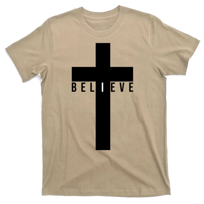 I Believe Faith Christian Cross T-Shirt