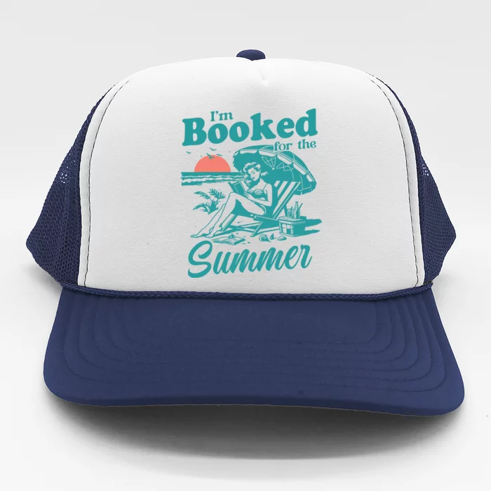 Im Booked For The Summer Book Girl Summer Coquette Trucker Hat