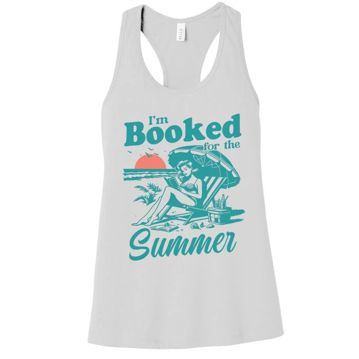 Im Booked For The Summer Book Girl Summer Coquette Women's Racerback Tank