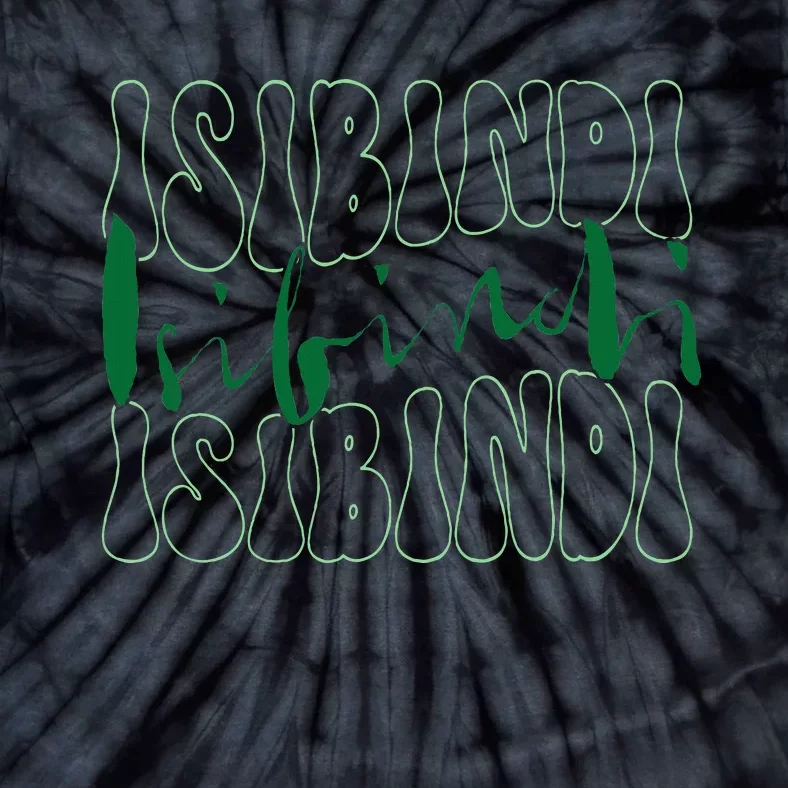 Isibindi Bold Groovy Retro Typography Inspirational Tie-Dye T-Shirt