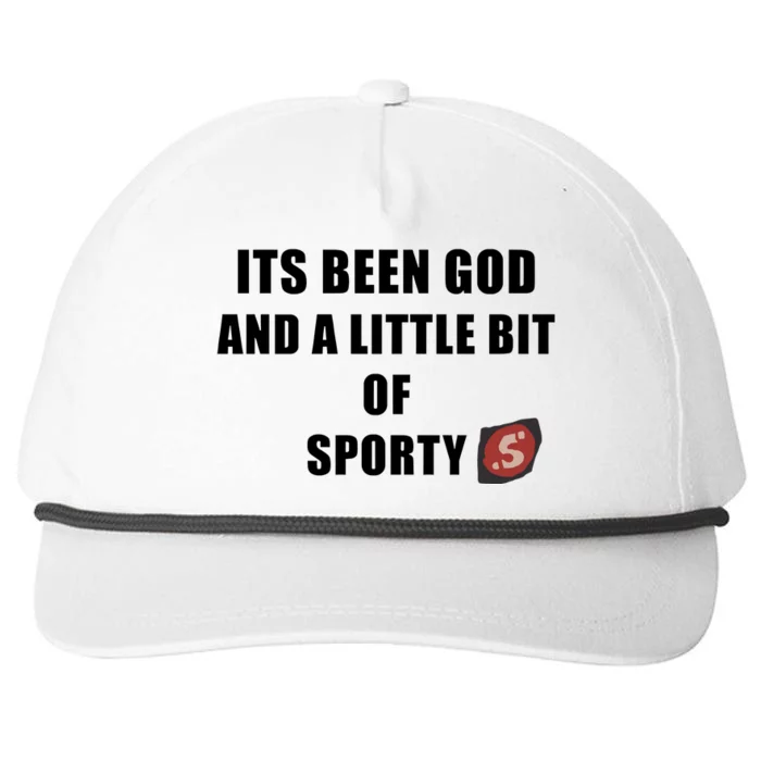 Its Been God And A Little Bit Of Sporty Snapback Five-Panel Rope Hat