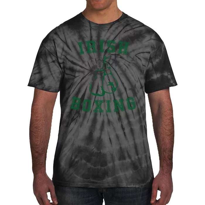 Irish Boxing Green Vintage Distressed Style Tie-Dye T-Shirt