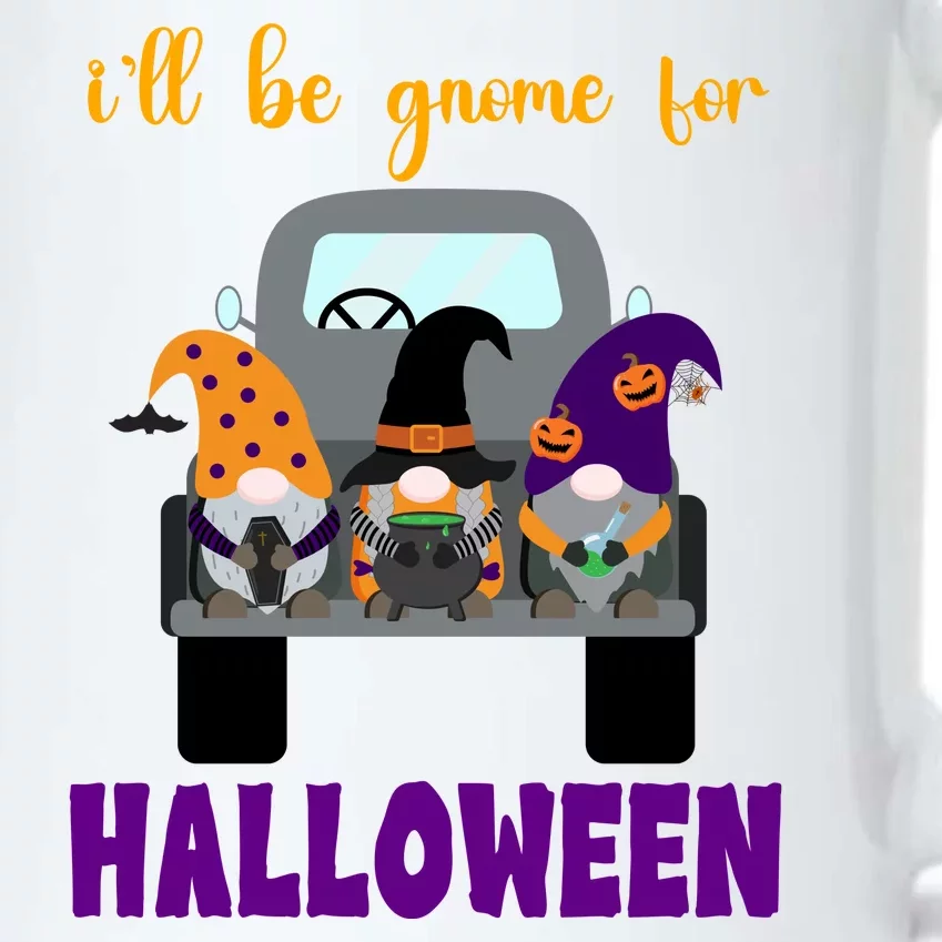 Ill Be Gnome For Halloween Cute Festive Black Color Changing Mug