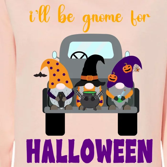 Ill Be Gnome For Halloween Cute Festive Womens California Wash Sweatshirt