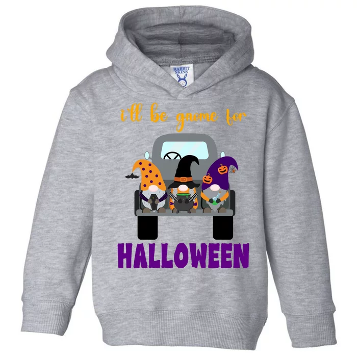 Ill Be Gnome For Halloween Cute Festive Toddler Hoodie