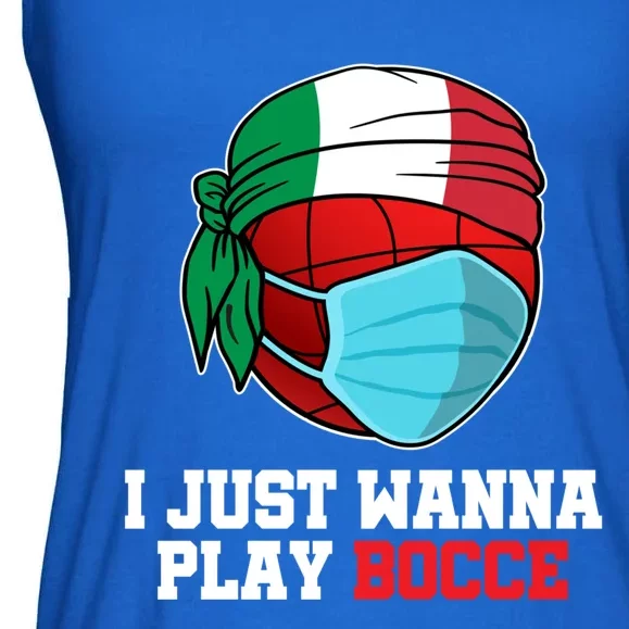 Italian Bowling Game Italy Player Funny Bocce Ball Cute Gift Ladies Essential Flowy Tank