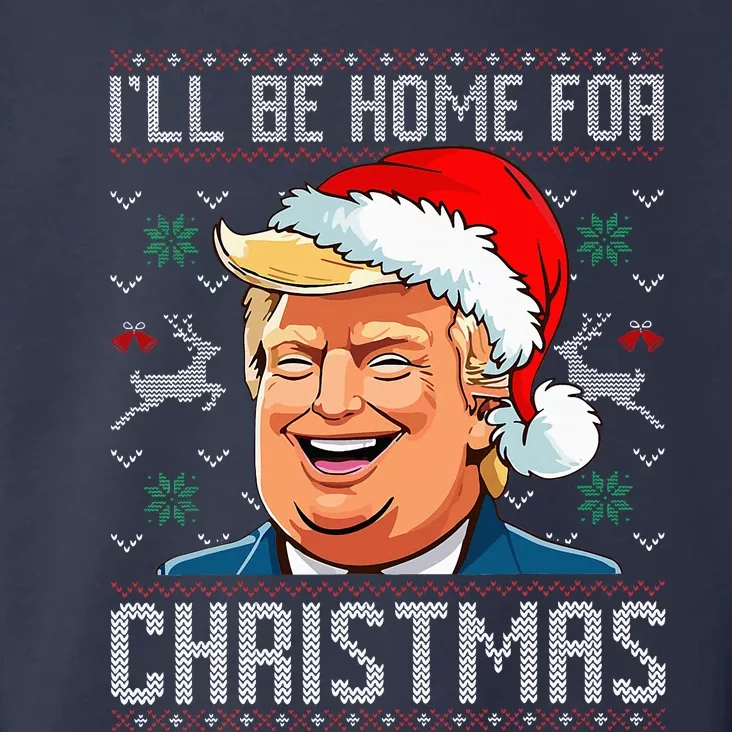 ILl Be Home For Christmas Funny Santa Claus Trump 2024 Toddler Hoodie