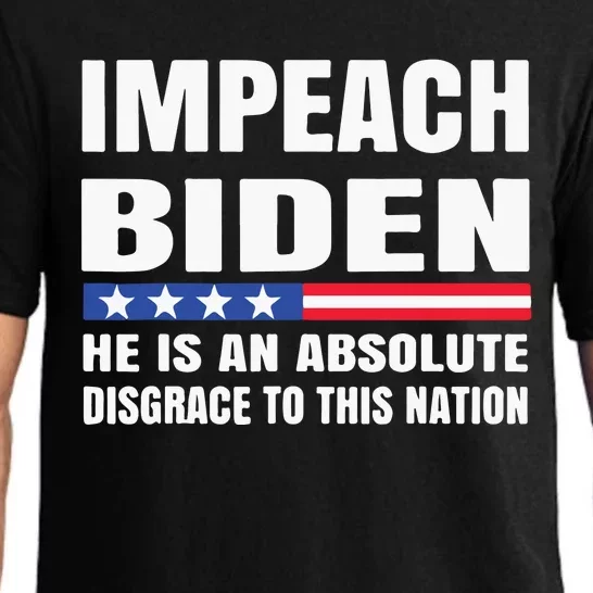 Impeach Biden He Is An Absolute Disgrace To This Nation Pajama Set