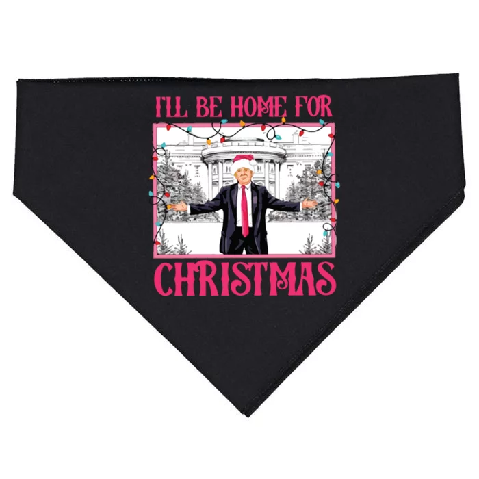 ILl Be Home For Christmas USA-Made Doggie Bandana