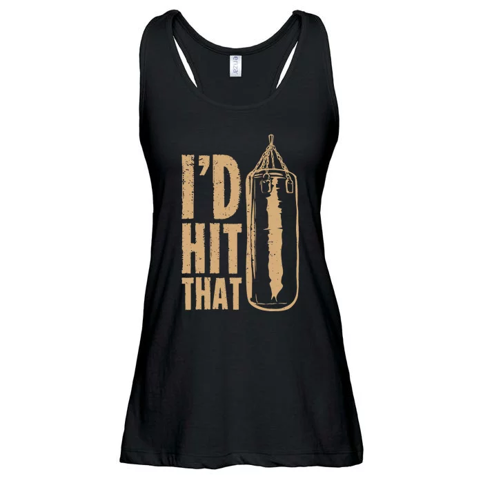 I'd Boxing Hit That Ladies Essential Flowy Tank