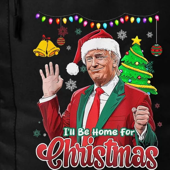 ILl Be Home For Christmas Santa Funny Trump Ugly Daily Commute Backpack