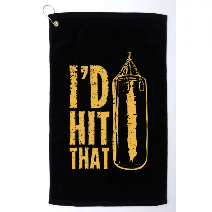 Id Boxing Hit That Platinum Collection Golf Towel