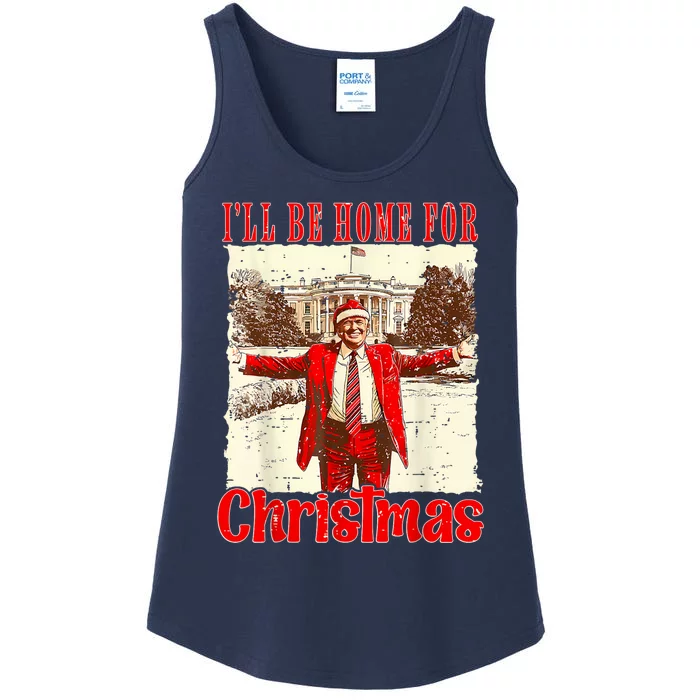 ILl Be Home For Christmas Ladies Essential Tank